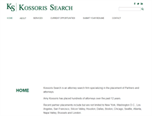 Tablet Screenshot of kossoris.com